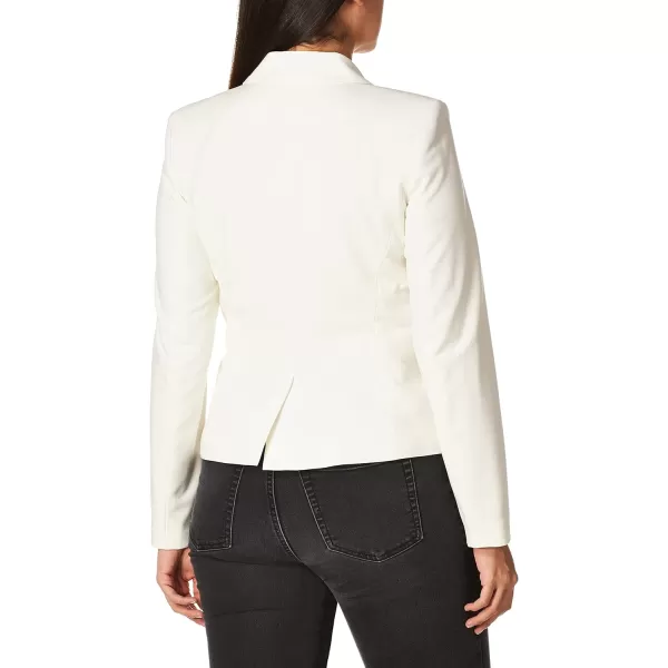 imageCalvin Klein Womens Two Button Lux Blazer Petite Standard ampamp PlusCream