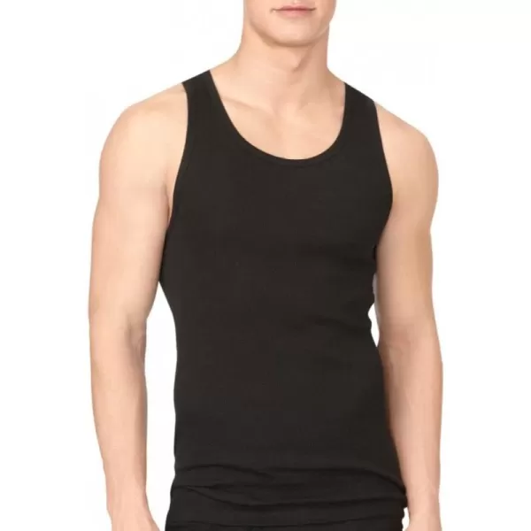 imageCalvin Klein Mens Cotton Classics 3Pack Tanks3 Black