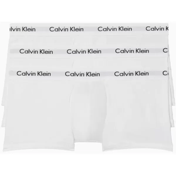 imageCalvin Klein Mens Cotton Stretch 3Pack Low Rise Trunks3 White