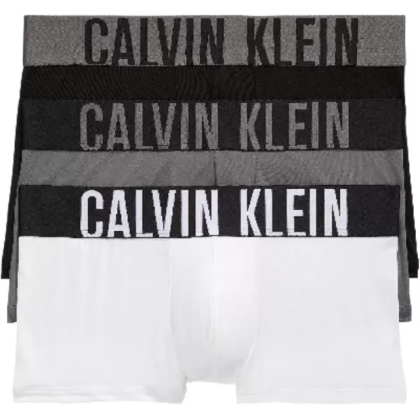 imageCalvin Klein Mens Intense Power Low Rise Trunk 3 PackBlack  Grey Sky  White