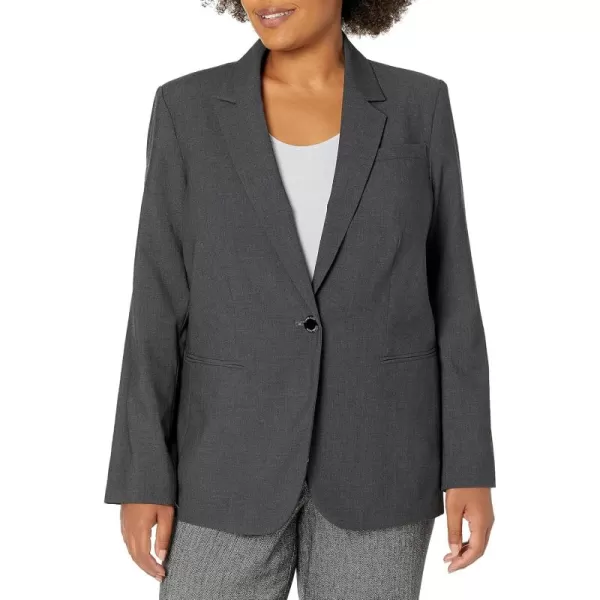 imageCalvin Klein Womens One Button Lux BlazerGrey