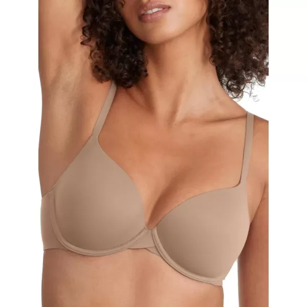 imageCalvin Klein Womens Perfectly Fit Lightly Lined TShirt Bra with Memory TouchRich Taupe