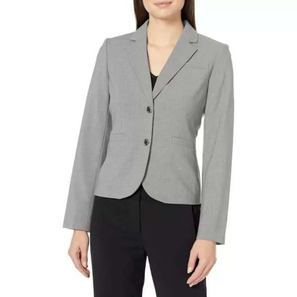 imageCalvin Klein Womens Two Button Lux Blazer Petite Standard ampamp PlusTin