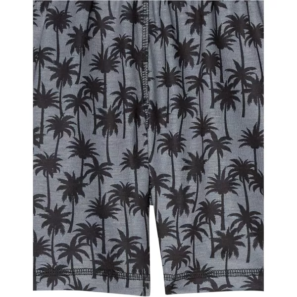 imageCalvin Klein Boys Lounge Pajama Shorts 2 PackPalm TreeBlack