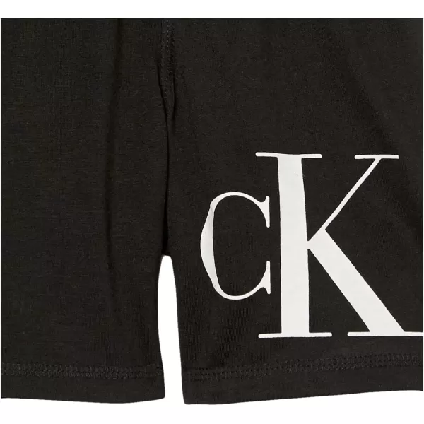 imageCalvin Klein Boys Lounge Pajama Shorts 2 PackPalm TreeBlack