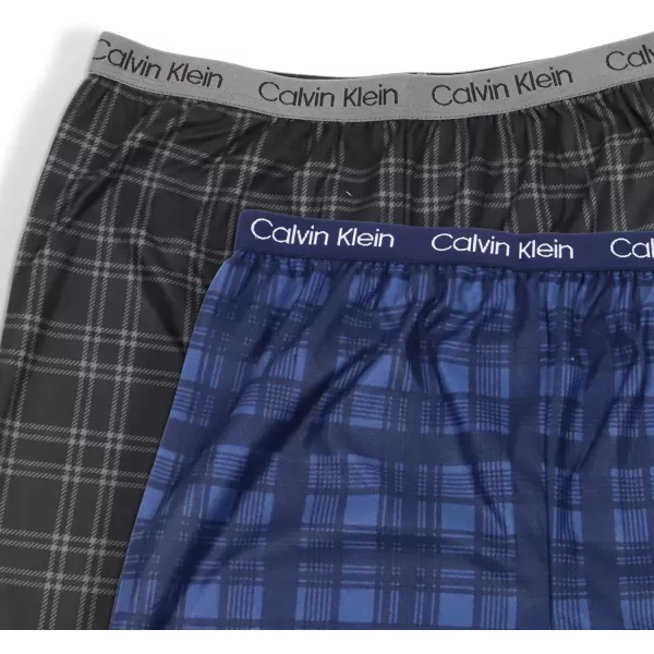 imageCalvin Klein Boys Sleepwear Super Soft Brushed Micro Pajama Pants 2 PackBlkwindBlumoun