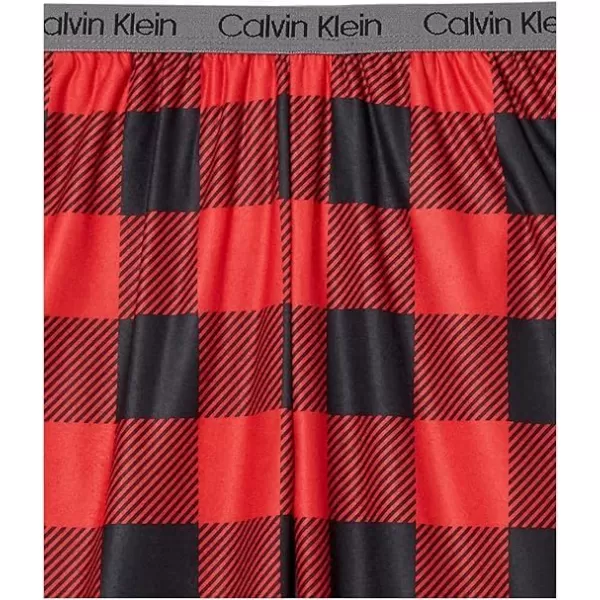 imageCalvin Klein Boys Sleepwear Super Soft Brushed Micro Pajama Pants 2 PackRedbuffBlkbuff