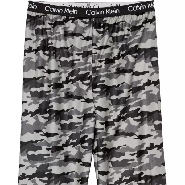 imageCalvin Klein Boys Super Soft Brushed Micro Pajama Sleep PantGreyBlack Camo