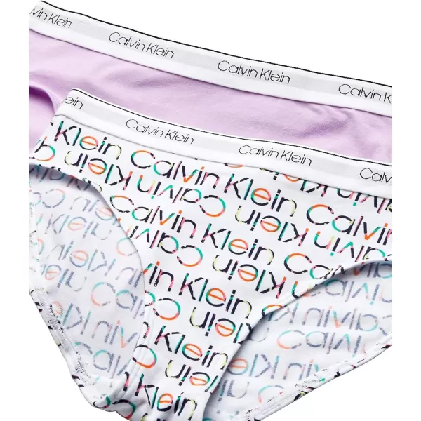 imageCalvin Klein Girls Modern Cotton Bikini Multipack2 Pack  Ck Logo White