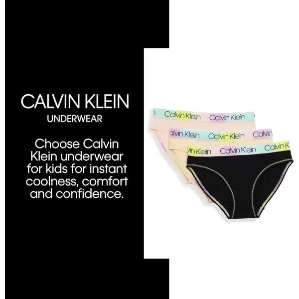 imageCalvin Klein Girls Modern Cotton Bikini Multipack2 Pack  Crystal Pink  Heather Grey