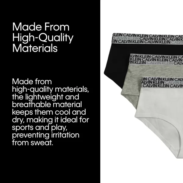 imageCalvin Klein Girls Modern Cotton Bikini Multipack2 Pack  Crystal Pink  Heather Grey