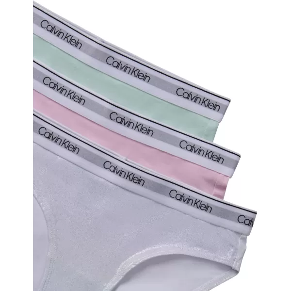 imageCalvin Klein Girls Modern Cotton Bikini MultipackIrridedescentPink LadyGlacier