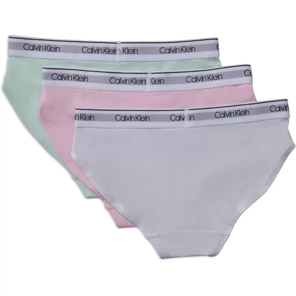 imageCalvin Klein Girls Modern Cotton Bikini MultipackIrridedescentPink LadyGlacier