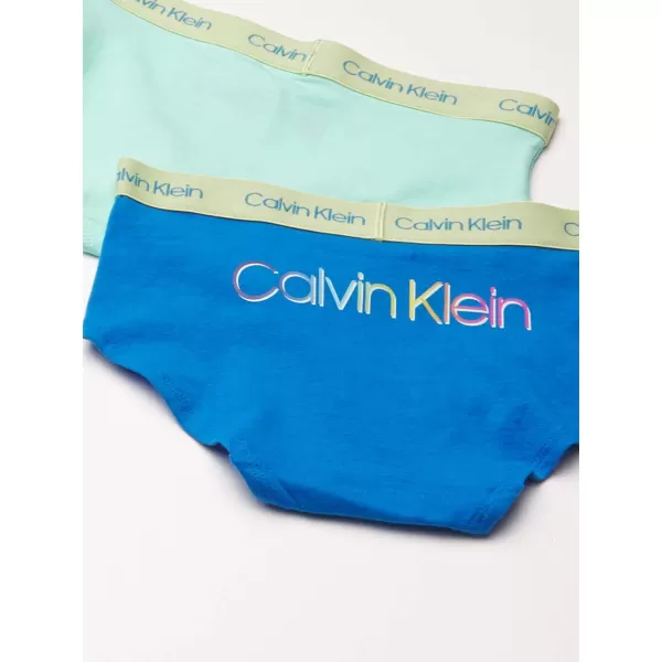 imageCalvin Klein Girls Modern Cotton Hipster Underwear MultipackFrn BlueBchgl