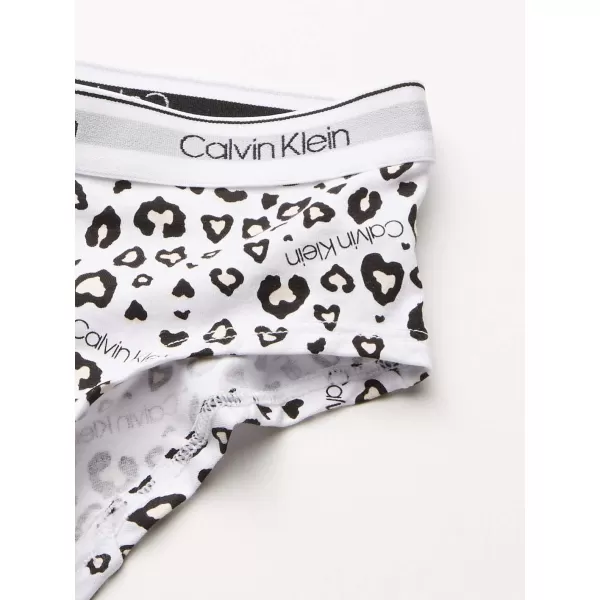 imageCalvin Klein Girls Modern Cotton Hipster Underwear MultipackLeoNudeHeather Grey