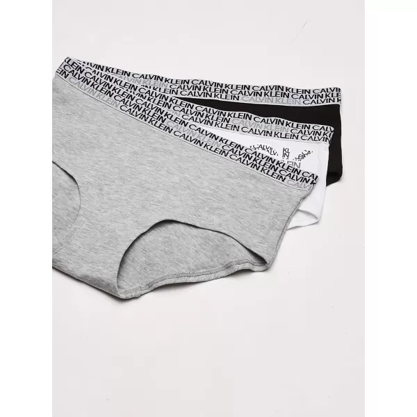 imageCalvin Klein Girls Modern Cotton Hipster Underwear MultipackWhiteBlackHeather