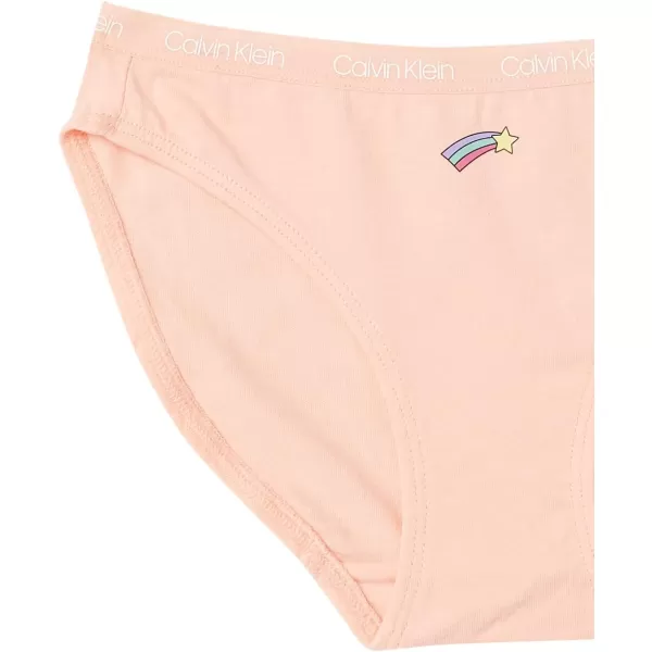 imageCalvin Klein Girls Underwear Cotton Bikini Panty Five PackFun Icons