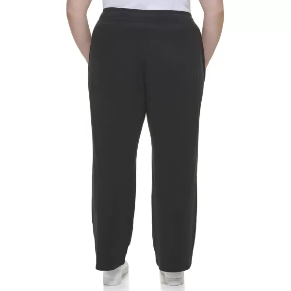 imageCalvin Klein Performance Womens Fleece Plus Size High Waist Full Length Flare PantBlack