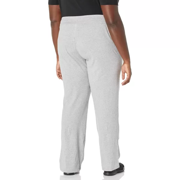 imageCalvin Klein Performance Womens Fleece Plus Size High Waist Full Length Flare PantPearl Grey Heather