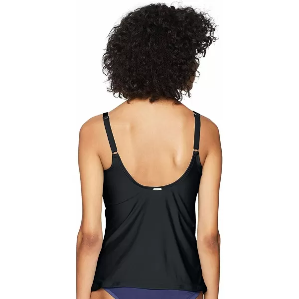 imageCalvin Klein Womens Triangle Tummy Control Tankini TopBlack