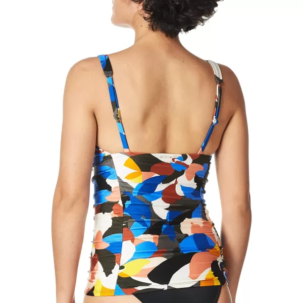 imageCalvin Klein Womens Triangle Tummy Control Tankini TopNectar Multi