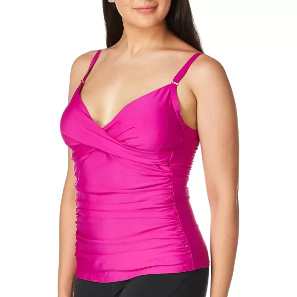 imageCalvin Klein Womens Triangle Tummy Control Tankini TopPeony