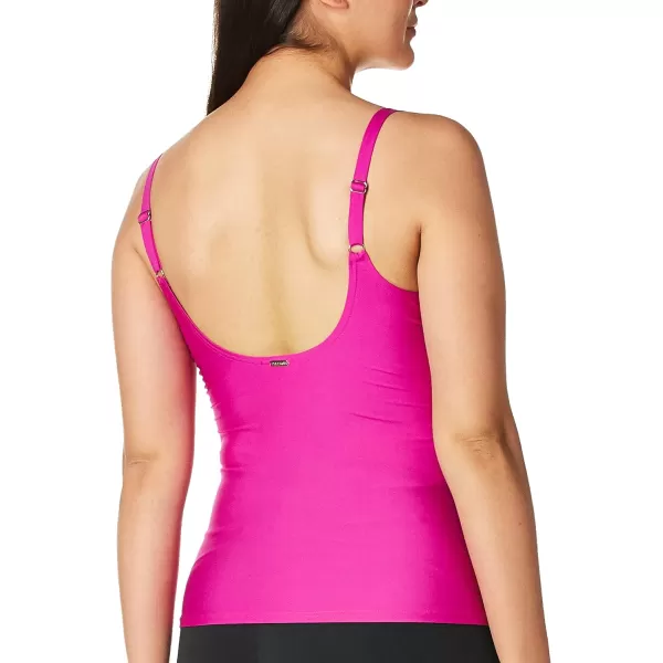 imageCalvin Klein Womens Triangle Tummy Control Tankini TopPeony