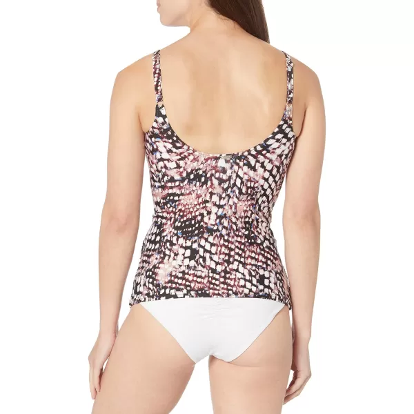 imageCalvin Klein Womens Triangle Tummy Control Tankini TopSunset