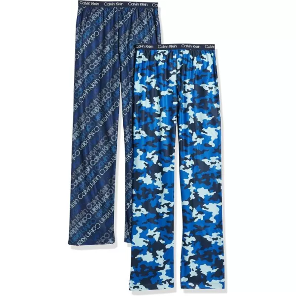 imageCalvin Klein Boys Sleepwear Super Soft Brushed Micro Pajama Pants 2 PackCk NavyWdbl