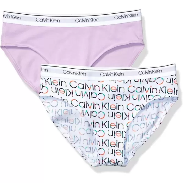 imageCalvin Klein Girls Modern Cotton Bikini Multipack2 Pack  Ck Logo White