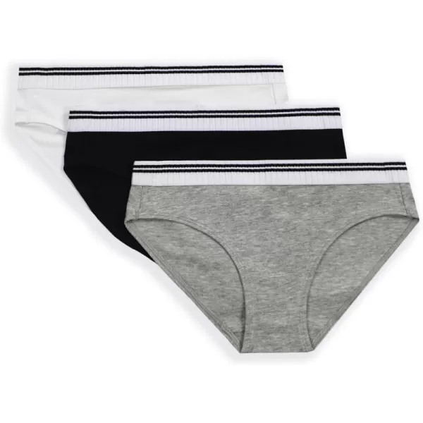 imageCalvin Klein Girls Modern Cotton Bikini Multipack3 Pack WhiteBlackHeathergrey