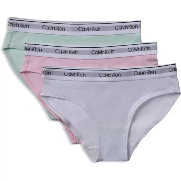 imageCalvin Klein Girls Modern Cotton Bikini MultipackIrridedescentPink LadyGlacier