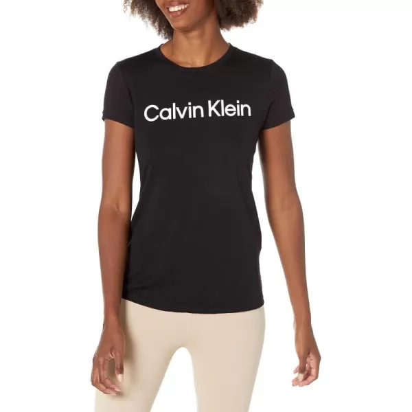 imageCalvin Klein Performance Womens Calvin Klein Logo Short Sleeve Crewneck Tee Black XLarge