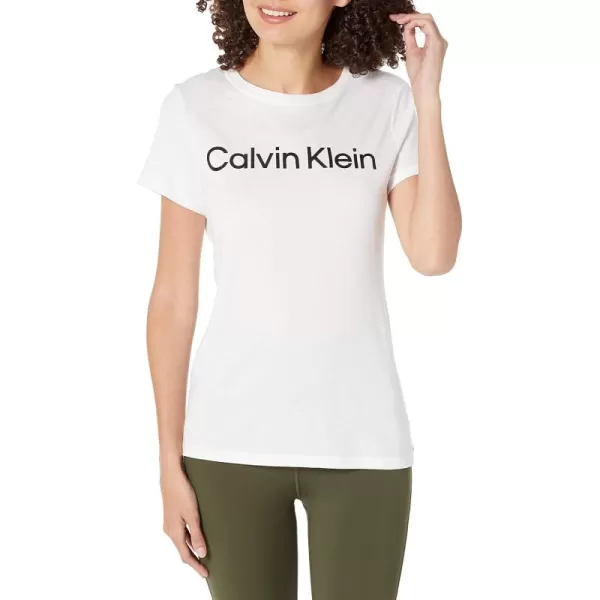 imageCalvin Klein Performance Womens Calvin Klein Logo Short Sleeve Crewneck Tee White Large