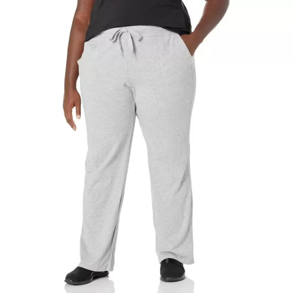 imageCalvin Klein Performance Womens Fleece Plus Size High Waist Full Length Flare PantPearl Grey Heather