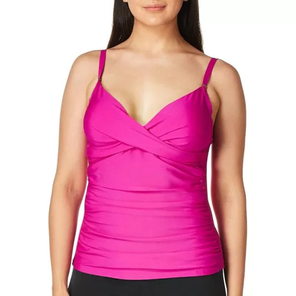 imageCalvin Klein Womens Triangle Tummy Control Tankini TopPeony