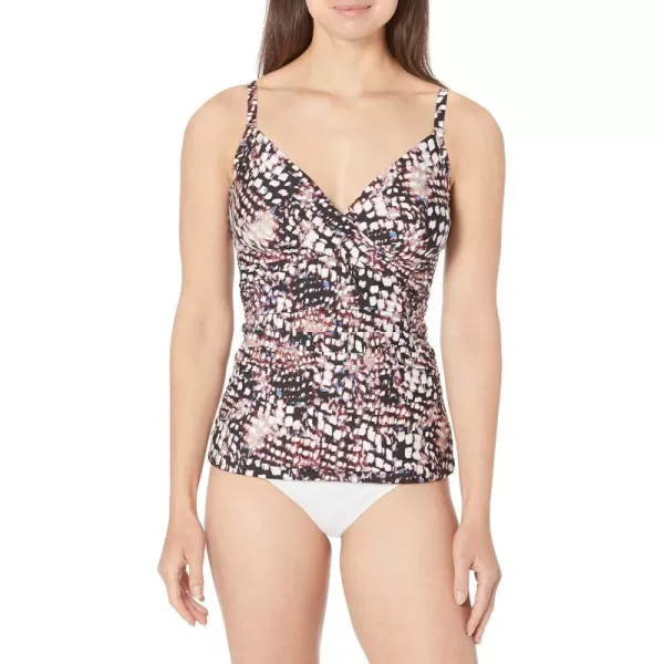 imageCalvin Klein Womens Triangle Tummy Control Tankini TopSunset