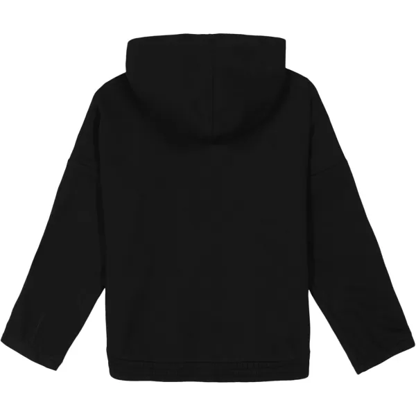 imageCalvin Klein Girls FullZip Fleece Hoodie Sweatshirt with Front PocketsBlack Shimmer