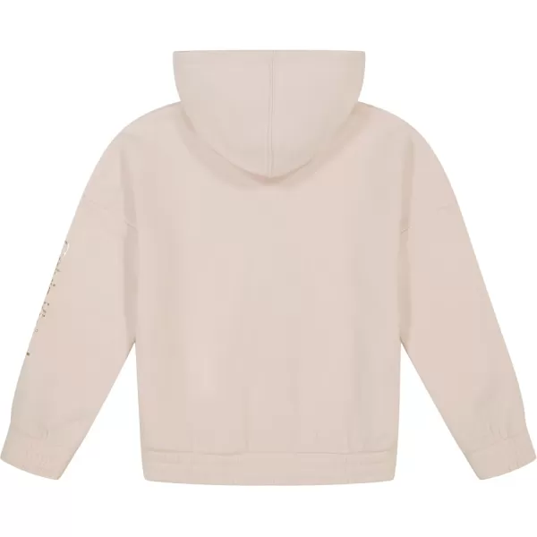 imageCalvin Klein Girls FullZip Fleece Hoodie Sweatshirt with Front PocketsPeony Stack