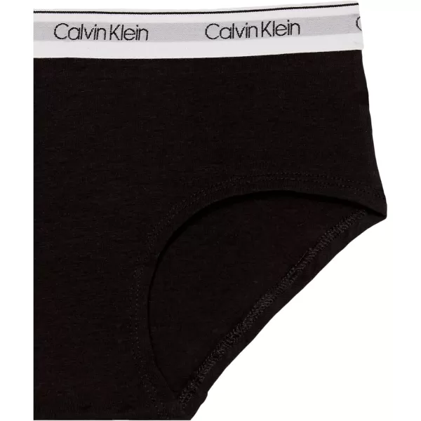 imageCalvin Klein Girls Modern Cotton Hipster Panty 2Pack Heather GreyBlack L