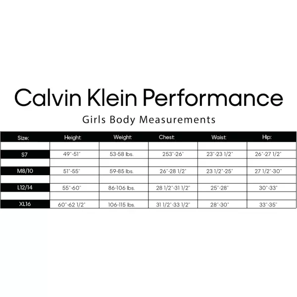 imageCalvin Klein Girls Performance Bike Shorts Soft ampamp Stretchy with Flat Waistband ampamp Snug FitBlack Logo Toss