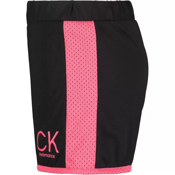 imageCalvin Klein Girls Performance Running Shorts QuickDrying Mesh Elastic Waistband ampamp Pullon StyleBlack Mix