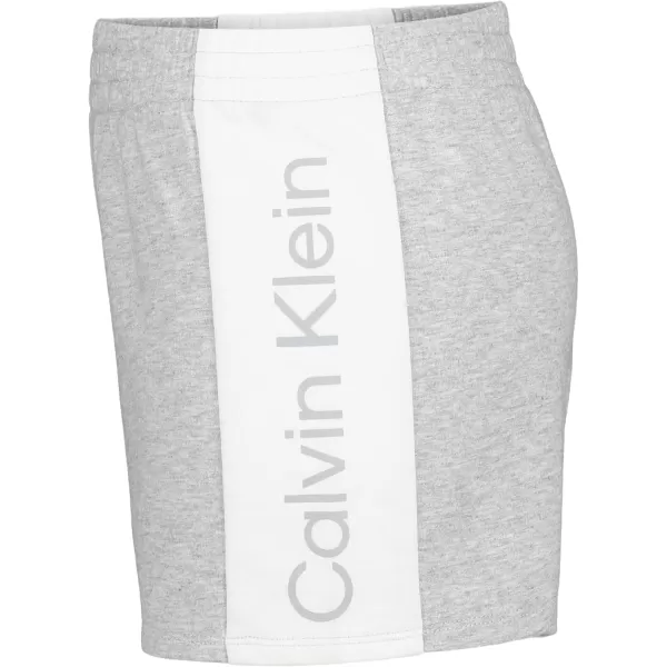 imageCalvin Klein Girls Performance Running Shorts QuickDrying Mesh Elastic Waistband ampamp Pullon StyleGrey Colorblock