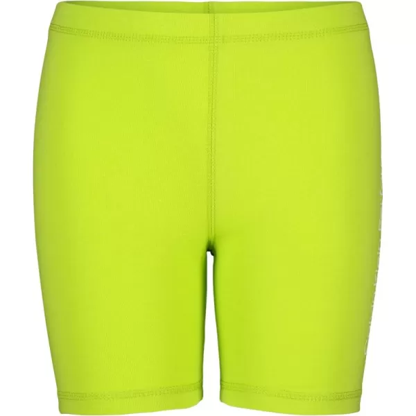 imageCalvin Klein Girls Performance Bike Shorts Soft ampamp Stretchy with Flat Waistband ampamp Snug FitLime Linear