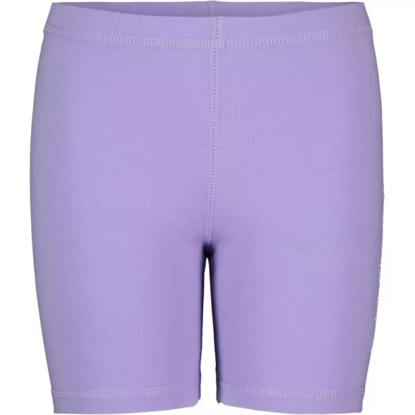 imageCalvin Klein Girls Performance Bike Shorts Soft ampamp Stretchy with Flat Waistband ampamp Snug FitViolet Linear