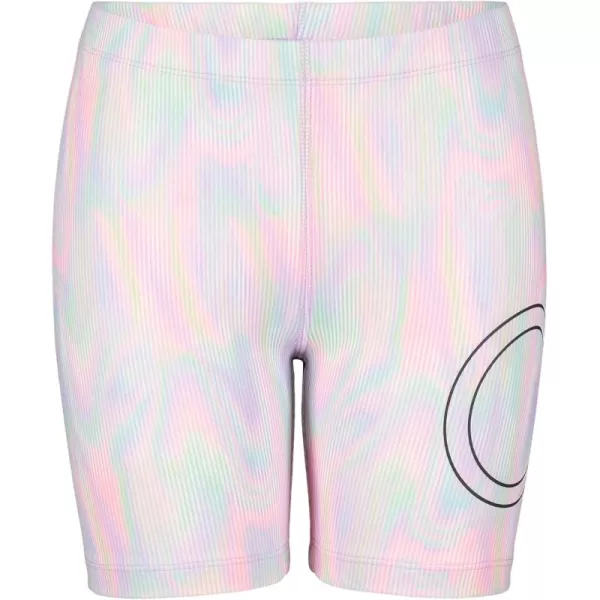 imageCalvin Klein Girls Performance Bike Shorts Soft ampamp Stretchy with Flat Waistband ampamp Snug FitWhite Solar Flare