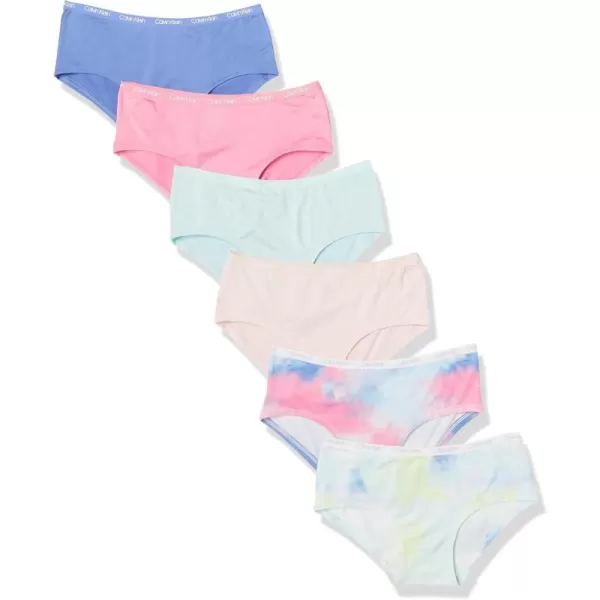 imageCalvin Klein Girls Seamless Hipster Six PackTie Dye Pack