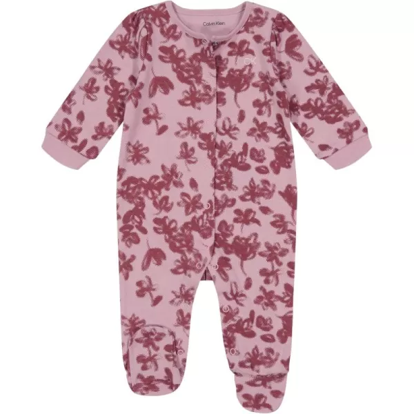 imageCalvin Klein babygirls Footed CoverallFooted CoverallDawn Pink