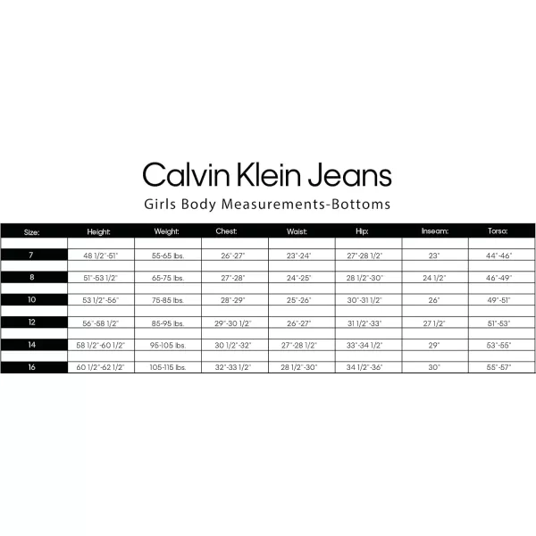 imageCalvin Klein Girls Skinny Fit Stretch Denim 5Pocket JeansAged Indigo