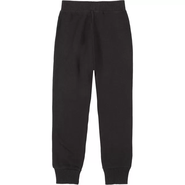 imageCalvin Klein Girls Soft Fleece Logo Sweatpants Comfortable Fit and Elastic WaistbandBlack Monogram